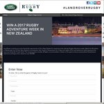 Win a Trip to New Zealand for The Rugby Worth $11,300 from Land Rover