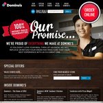 Online Orders -  1 Pizza: 10% off, 2 Pizzas: 20% off, 3 Pizzas: 30% @ Domino's