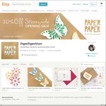 20% off Storewide @PaperPaperStore - Handmade Paper Goods