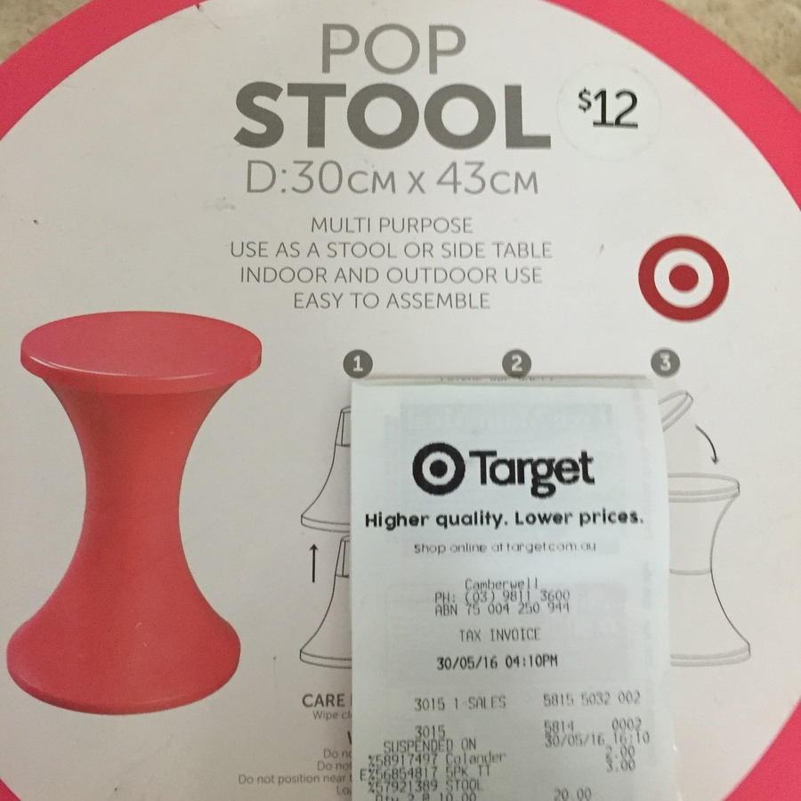 plastic stool target