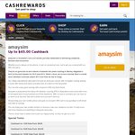 Amaysim All Unlimited Plans (except 1.5 GB Plan) for $5 (after Cashback) @ Cashrewards Online - New Sim Plans Only