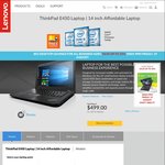 Lenovo ThinkPad E450 Laptop - i3, 14" HD, 4GB RAM, 500GB HDD - $499 ($150 off) @ Lenovo Store