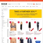 Further 50% off Already Reduced Women's, Men's, Kid's, Miss Shop & Home @ Myer