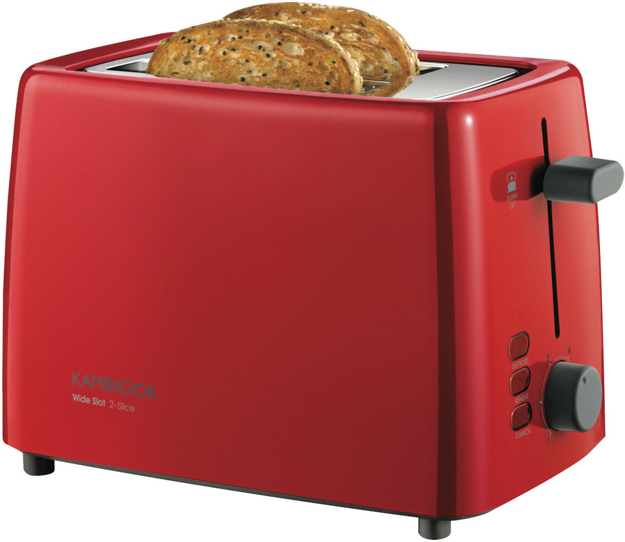 Kambrook Red Wide Slot 2 Slice Toaster 10 The Good Guys OzBargain