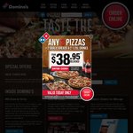 Traditional Pizzas $7.95 Pick-up @ Domino's