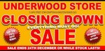 50% off Closing down Sale at Allans Billy Hyde Underwood QLD