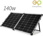 G&P 140W 12V Folding Solar Panel Portable Kit Camping Caravan Battery Power $189.05 Delivered @ MyTopiaStore eBay