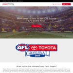 Win a Trip to the 2017 Toyota AFL Grand Final for 2 Worth Up to $10,000 from Pepper Group