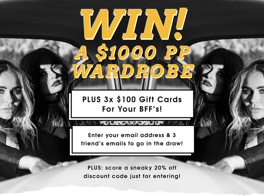 Win a 1,000 & Three 100 Gift Cards from Princess Polly