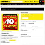 Buy a $100 JB Hi-Fi Gift Card & Get $10 Bonus Coupon @ JB Hi-Fi