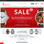 Ashford Watches: Take an Extra 20% off on Clearance Watches (USA / USD)