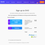 Ovo Mobile Sim - $4.98/Mo for First 2 Months, $9.95/Mo Thereafter. 1GB Data & $200 Worth of Calls Per Month, Unlimited Texts