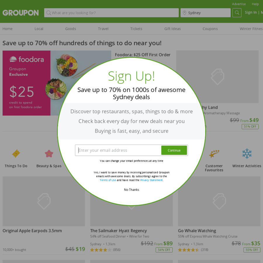 Up to 20 off Travel Deals Groupon with up to 8.5 Cashback Shopback) OzBargain