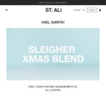 25% off + Free Shipping over $30 @ St Ali Coffee