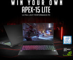 Win an Aftershock APEX-15 Lite Gaming Laptop Worth $1,299 from Aftershock PC Australia