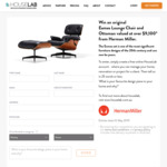 Win an Original Herman Miller Eames Lounge Chair and Ottoman Valued at over $9,100 from Houselab
