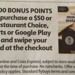 2,000 Flybuys Points (Worth $10) with $50 Google Play Gift Cards (also Kayo Sports & Restaurant Choice) @ Coles
