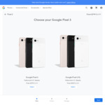 Google Pixel 3 $799, Google Pixel 3 XL $949 (Not Pink Only) @ Google Store ($400 off)