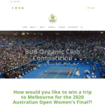 Win a Trip to Melbourne for the 2020 Australian Open Women’s Final Valued at $9,500 from Australian Organic