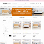 King Size Memory Foam Mattress & Bed Frame Bundle $999.98 (Was $2499.98) + Free Shipping @ Canningvale