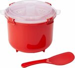 Sistema Microwave Rice Steamer 2.6L, BPA-Free Red $5.50 + Delivery ($0 with Prime/ $39 Spend) @ Amazon