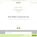 20% off Men's Natural Skin Care Products + Shipping/Free With $49 @ Weleda
