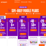 amaysim $6 for First 3 Renewals (2GB Unlimited) | $10 First Renewal (50GB Unlimited) | New Customers Only