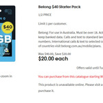 Belong $40 Starter Pack for $20 & How to Use (e.g. Get 42GB for 3 Months) @ Coles & Officeworks