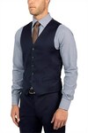 Joe Black 100% Wool Pinstripe Suit Vest Navy (Size Reg 48-56) $59 (Was $200) Delivered @ David Jones