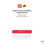 Free Apple Music 4 Months Subscription (New Subscribers Only) @ Apple Music