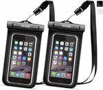$4.99  2pcs OCASE Universal Waterproof Phone Case, Universal Waterproof Bag Dry Bag with Neck Strap