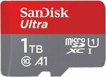 SanDisk 1TB Ultra microSDXC UHS-I Memory Card with Adapter $180.61 + Delivery ($0 with Prime) @ Amazon US via AU