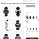 Hybrid Smartwatch HR Latitude Black Silicone $66 Delivered (RRP $329) @ Fossil