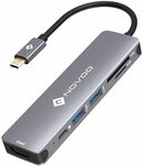 NOVOO 6 in 1 USB C Hub 100W PD $27.99 Delivered @ Wellmade Brands AU via Amazon AU