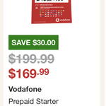Vodafone $199.99 12-Month 240GB Prepaid for $169.99 (with 1200 International Minutes for Zone 1) @ Costco (Membership Required)
