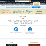 [Prime, eBook] Amazon First Reads: Early Access to New eBooks and Choose 1 of 8 eBooks for Free (March 2022) @ Amazon AU