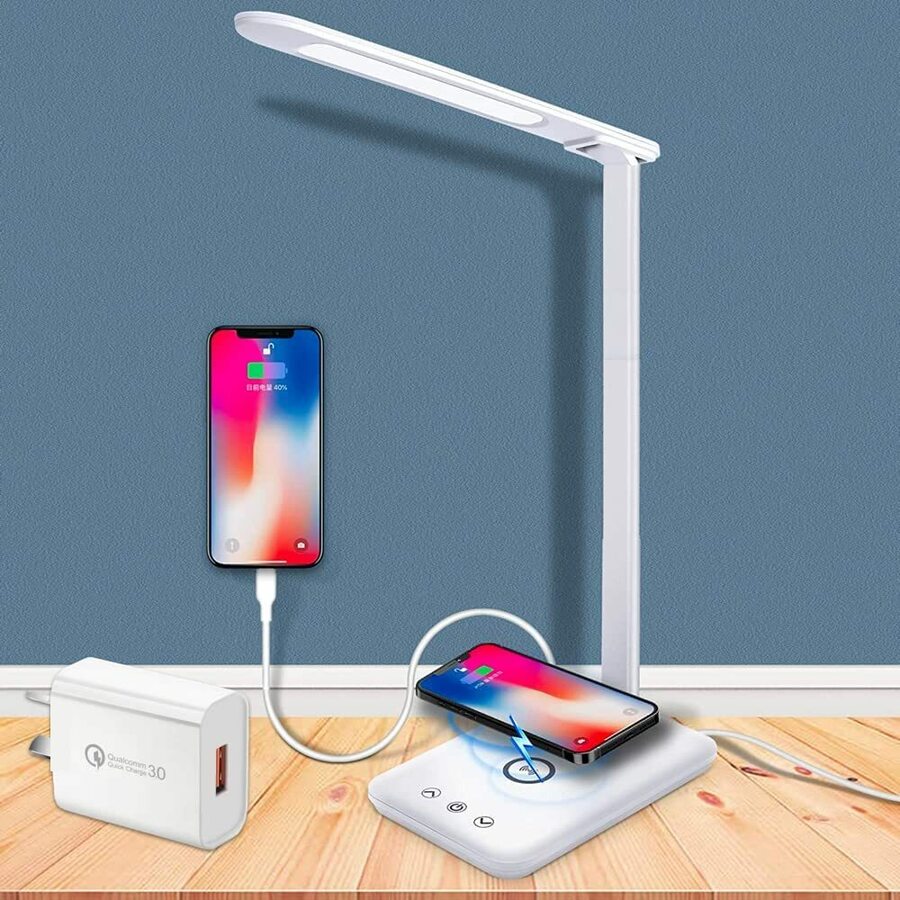 YESDEX LED Desk Lamp with Wireless Charger 24.78 + Delivery (0 with