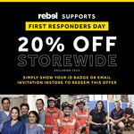First Responders Day: 20% off Storewide (Excluding Technology, In-Store) @ Rebel Sport