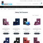 Galaxy Tab Series 360 Rotating Synthetic Leather Cases $7.95 Delivered @ New Case