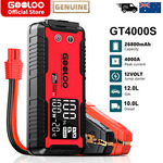 GOOLOO GT4000S 4000A Car Jump Starter Booster Jumper Power Bank 12V Battery Charger $176.99 Delivered @ gooloo eBay