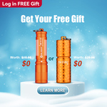 Free Olight i3E EOS Orange (New Customer) / i1R 2 Pro Orange Keychain Light (Existing Customer) + $7.95 Shipping @ Olight