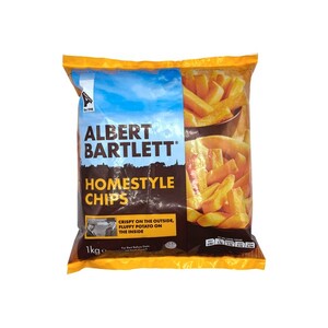 Albert Barlett 1kg Frozen Chips (Crinkle Cut, Homestyle Straight Cut ...