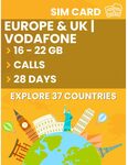 Vodafone Europe, UK & Turkey SIM Card: 28 Days, 22GB, $19 Delivered + TravelKon Rewards Launch @ TravelKon
