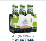 Pure Blonde Organic Cider Case 24x 355ml Bottles - $45 Delivered (Excludes WA, TAS) @ CUB via Lasoo