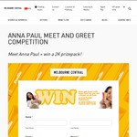 Win a Meet and Greet with Anna Paul, 2x $500 Gift Cards and 2x Full Paulie Collections from Melbourne Central [VIC]