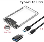 USB 3.0 to SATA 2.5" HDD/SSD Enclosure w/ USB-A to USB-C Adapter US$2.53 (~A$3.82) Shipped @ Jack Ma Peripheral Store AliExpress