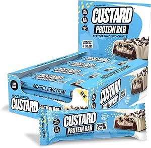 [Prime] Muscle Nation 12x 60g Custard & Protein Bars (Various Flavours) ($27.50) Delivered @ Amazon AU