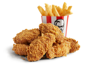 6 Wicked Wings + Regular Chips $5 (18/7 and 24/7) @ KFC via App (Pick-up Only)