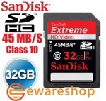 SanDisk Extreme 45MB/s SDHC 32GB $29.95 + $5.95 Shipping Per Order @ewareshop