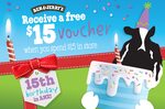 Spend $15+ & Get a $15 Voucher (Redeem by 30/11/24) @ Ben & Jerry's Scoop Shops (Some Stores Excluded)